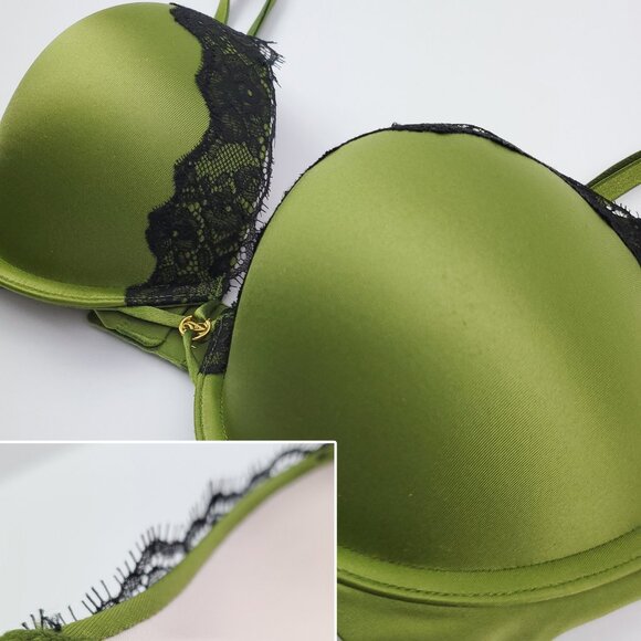 Victoria's Secret 34C Bra Bombshell Plunge Push Up Lace Lingerie NWT - Picture 5 of 12